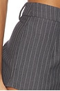 view 6 of 6 Sonnet Short in Grey Pinstripe