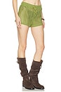 view 2 of 6 Rosie Short in Olive Green