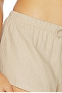 view 6 of 6 Amalie Drawstring Short in Beige