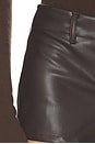 view 6 of 6 Emery Faux Leather Short in Dark Brown
