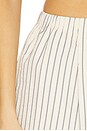 view 6 of 6 Kadence Short in Beige & White Stripe