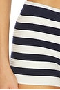 view 6 of 6 Eleanor Knit Short in Navy & White Stripe
