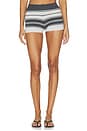 view 2 of 7 Dillon Knit Short in Grey Stripe