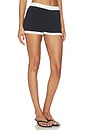 view 3 of 7 Jaya Knit Short in Black & White