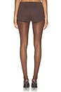view 5 of 6 Trina Micro Short in Brown