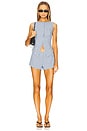 view 5 of 6 Alerie Short in Blue Stripe