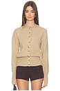 view 1 of 4 Brittany Button Up Sweater in Oat