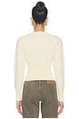 view 4 of 4 CÁRDIGAN KOURTNEY in Cream & Brown Argyle