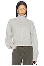view 1 of 4 Dakota Zip Front Sweater in Grey