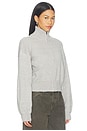 view 2 of 4 Dakota Zip Front Sweater in Grey