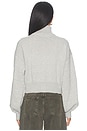 view 4 of 4 Dakota Zip Front Sweater in Grey