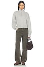 view 5 of 4 Dakota Zip Front Sweater in Grey