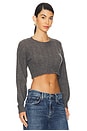 view 2 of 4 Ash Crop Sweater in Gray