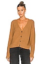 view 1 of 4 Harper Deep V Cardigan in Brown