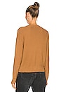 view 3 of 4 Harper Deep V Cardigan in Brown