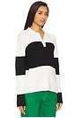 view 2 of 4 Penlee Sweater in White & Black Stripe