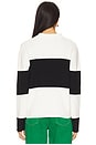 view 3 of 4 Penlee Sweater in White & Black Stripe