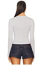 view 3 of 4 Viola Top in Grey