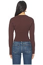 view 3 of 4 Kourtney Cardigan in Dark Brown