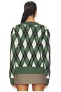 view 3 of 4 Evelyn Argyle Cardigan in Green Multi