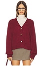 view 1 of 5 Dakota Cardigan in Wine