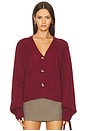 view 2 of 5 Dakota Cardigan in Wine