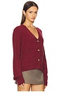 view 3 of 5 Dakota Cardigan in Wine