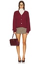 view 5 of 5 Dakota Cardigan in Wine