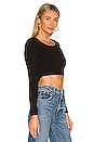 view 3 of 4 Amber Open Back Sweater in Black