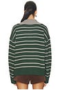 view 3 of 4 Clydie Polo Sweater in Green Stripe