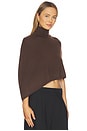 view 2 of 4 Sophie Poncho in Dark Brown