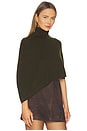 view 2 of 4 Sophie Poncho in Dark Olive