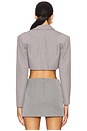 view 3 of 4 Darla Crop Blazer in Grey