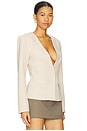 view 2 of 4 Elizabeth Deep V Blazer in Cream