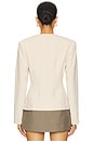 view 3 of 4 Elizabeth Deep V Blazer in Cream