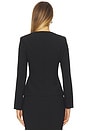 view 3 of 4 Jane Collarless Blazer in Black
