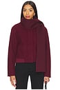 view 1 of 5 Rissa Scarf Coat in Burgundy