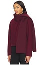 view 3 of 5 Rissa Scarf Coat in Burgundy