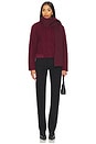 view 5 of 5 Rissa Scarf Coat in Burgundy