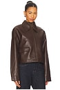 view 2 of 4 CHAQUETA CUERO FIANNA in Dark Brown