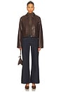 view 4 of 4 CHAQUETA CUERO FIANNA in Dark Brown