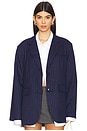 view 1 of 6 Mackenzie Blazer in Navy Stripe