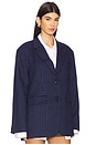 view 3 of 6 Mackenzie Blazer in Navy Stripe