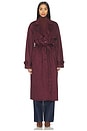 view 2 of 4 Moxie Faux Suede Coat in Wine