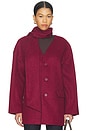 view 1 of 5 STEVIE コート in Burgundy