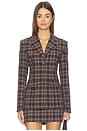 view 1 of 5 Aurelia Blazer in Brown Plaid