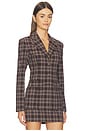 view 2 of 5 Aurelia Blazer in Brown Plaid