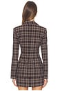 view 4 of 5 Aurelia Blazer in Brown Plaid