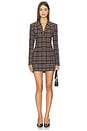 view 5 of 5 Aurelia Blazer in Brown Plaid