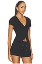 view 2 of 4 Laurel Short Sleeve Blazer in Black